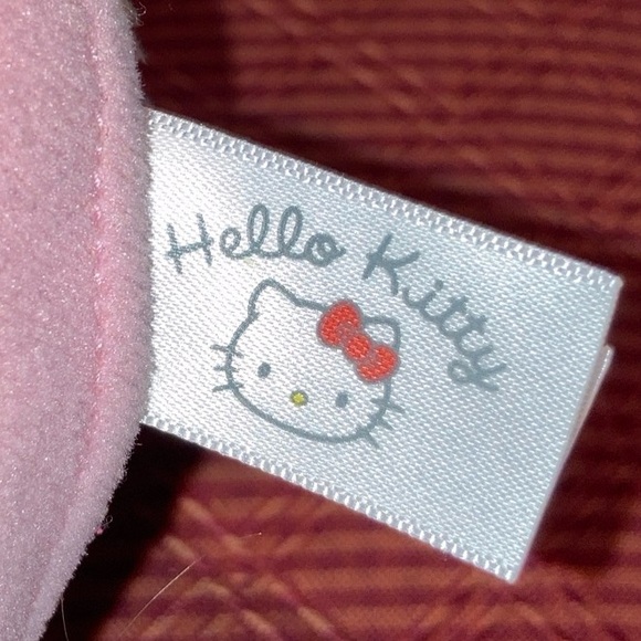 Hello Kitty Sanrio 2008 Plush purse Pink dress, red bow 8" - Picture 8 of 10